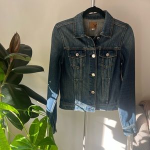 American eagle dark blue jean jacket.